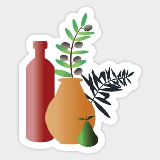 Boho Terracotta Pottery Sticker